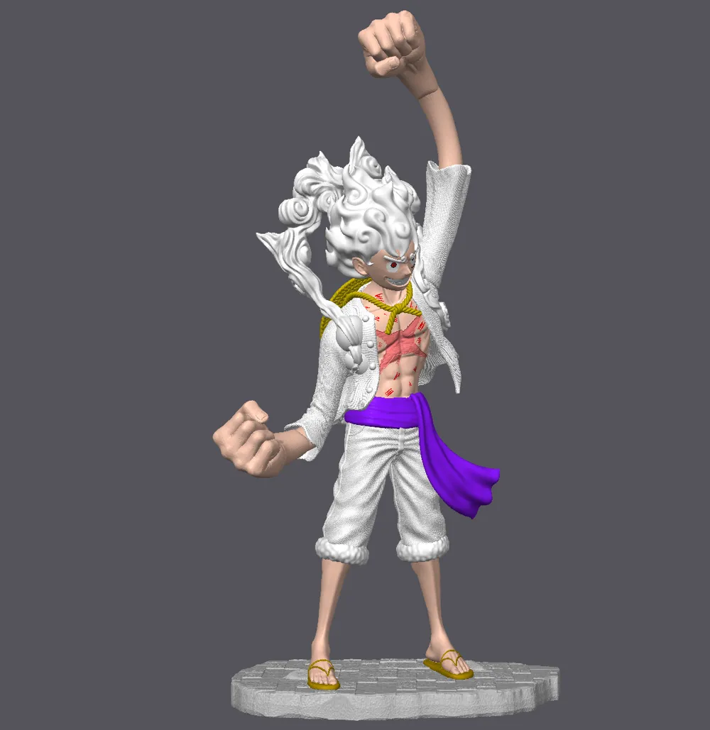 One Piece Gear 5 Luffy Absolute Beast Edition - Free 3D Print Model ...