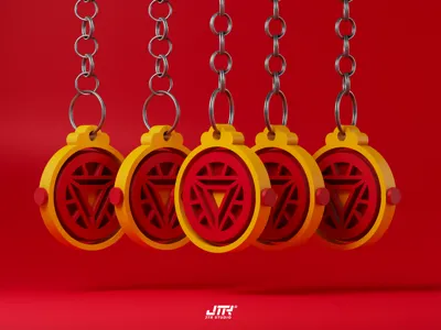IRON MAN REACTOR KEYCHAIN