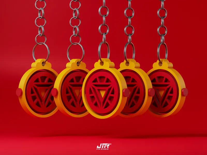 IRON MAN REACTOR KEYCHAIN