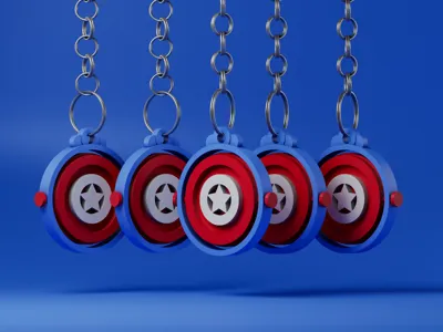 CAPTAIN AMERICA KEYCHAIN
