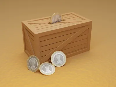 Wooden Money Box