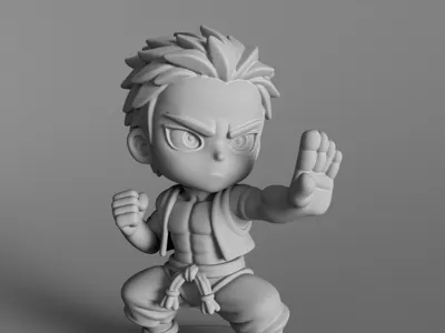 akaza chibi STL