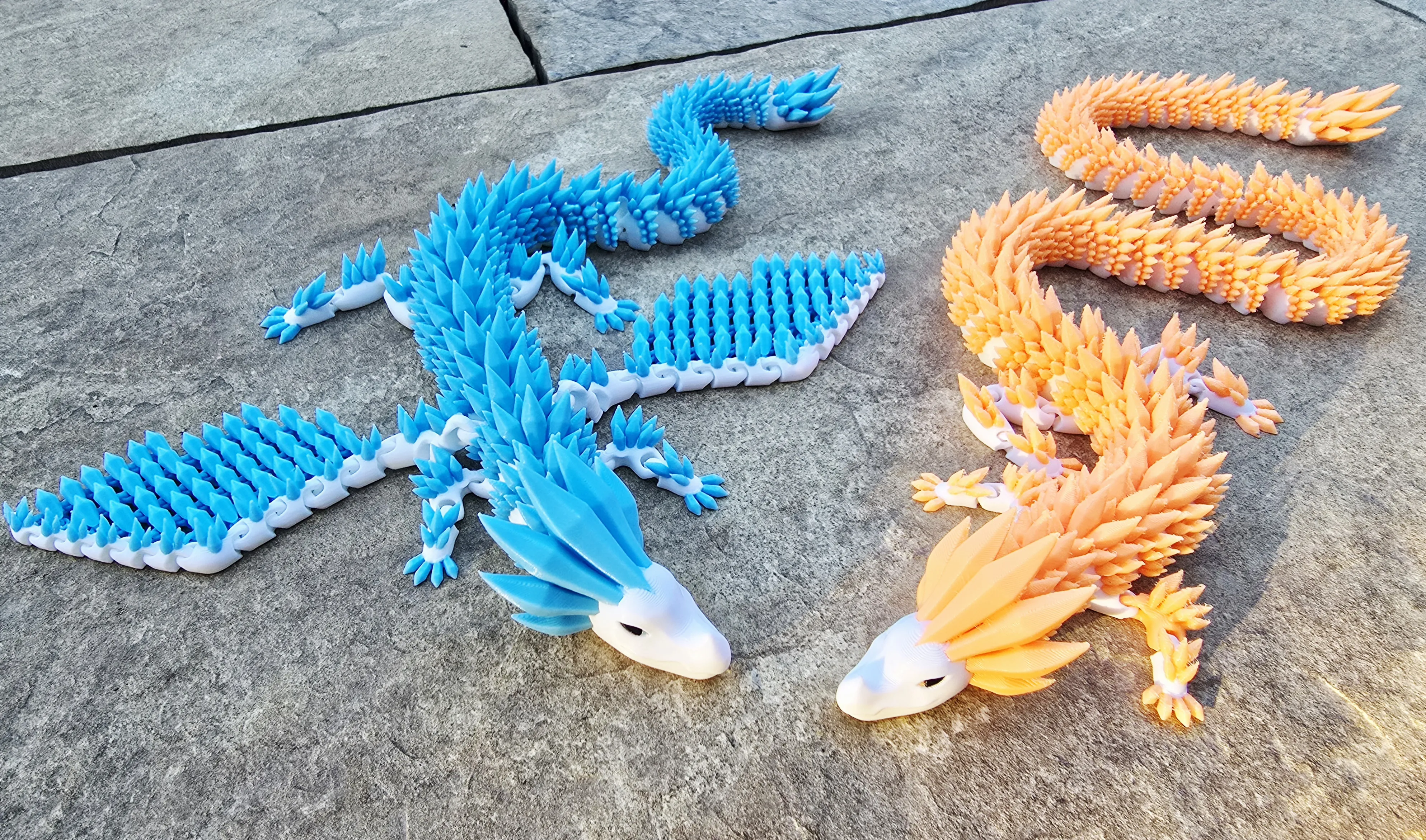 Flexi Crystal Dragon - Free 3D Print Model - MakerWorld