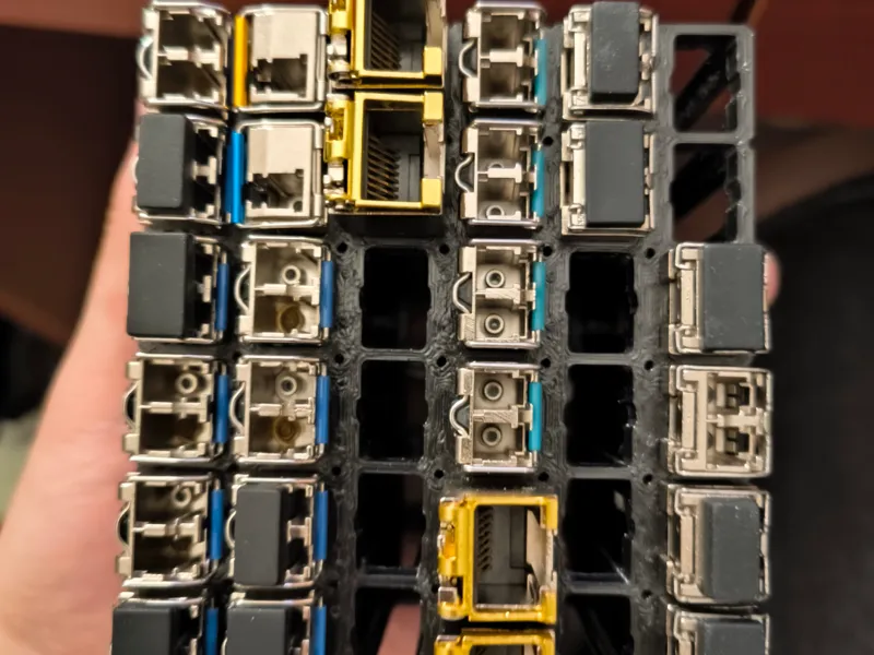 sfp 6*6 模块收纳
