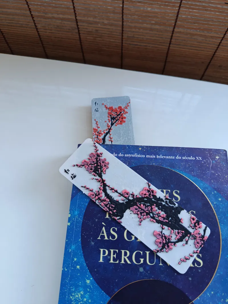 Cherry blossom Hueforge Bookmark