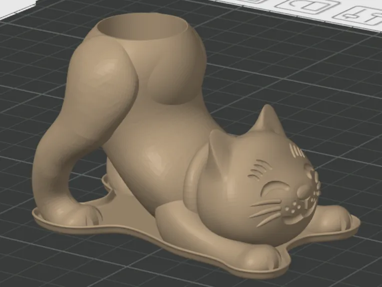 cat cactus pot with saucer