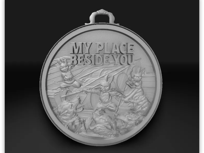 My Place Beside You Keychain -From The Green Ember