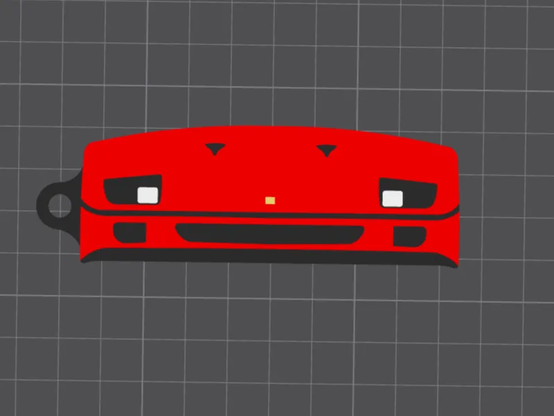 Ferrari F40 Keychain