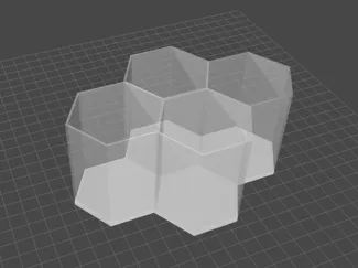 4 hexagon desk caddy 