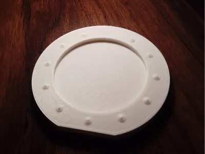 Minimalistic Goth Coaster