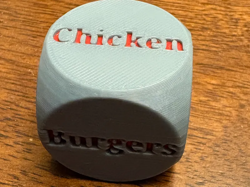 Food Choice dice