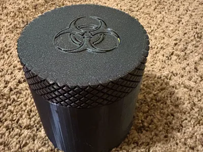 Biohazard Container with Screw on lid