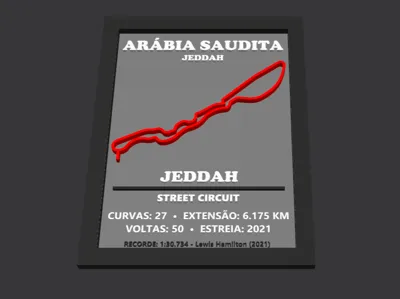 SAUDI ARABIAN GP JEDDAH FORMULA 1 F1 CIRCUIT
