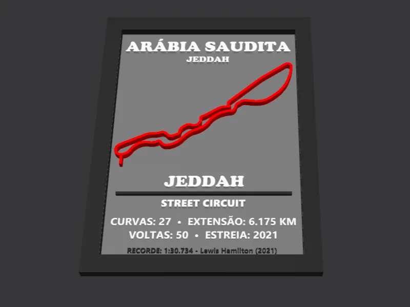 GP ARABIA SAUDITA JEDDAH FORMULA 1 F1 CIRCUITO
