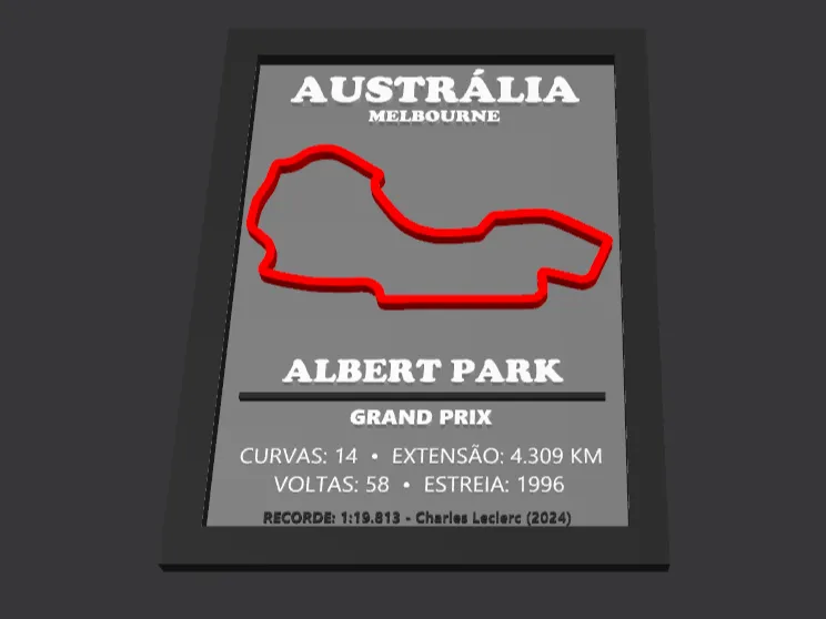GP AUSTRALIA ALBERT PARK FORMULA 1 F1 CIRCUITO