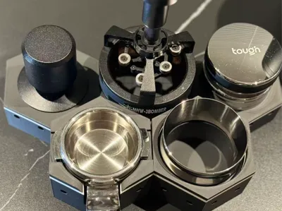 58mm coffee tool organizer, WDT tool, bomber WDT needles, tamper base, tamping mat, cleaning base set
