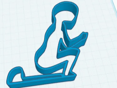 Phone holder of a person pooping