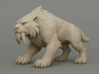sabertooth 3d model 