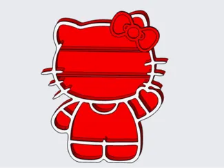 Hello kitty 置物架