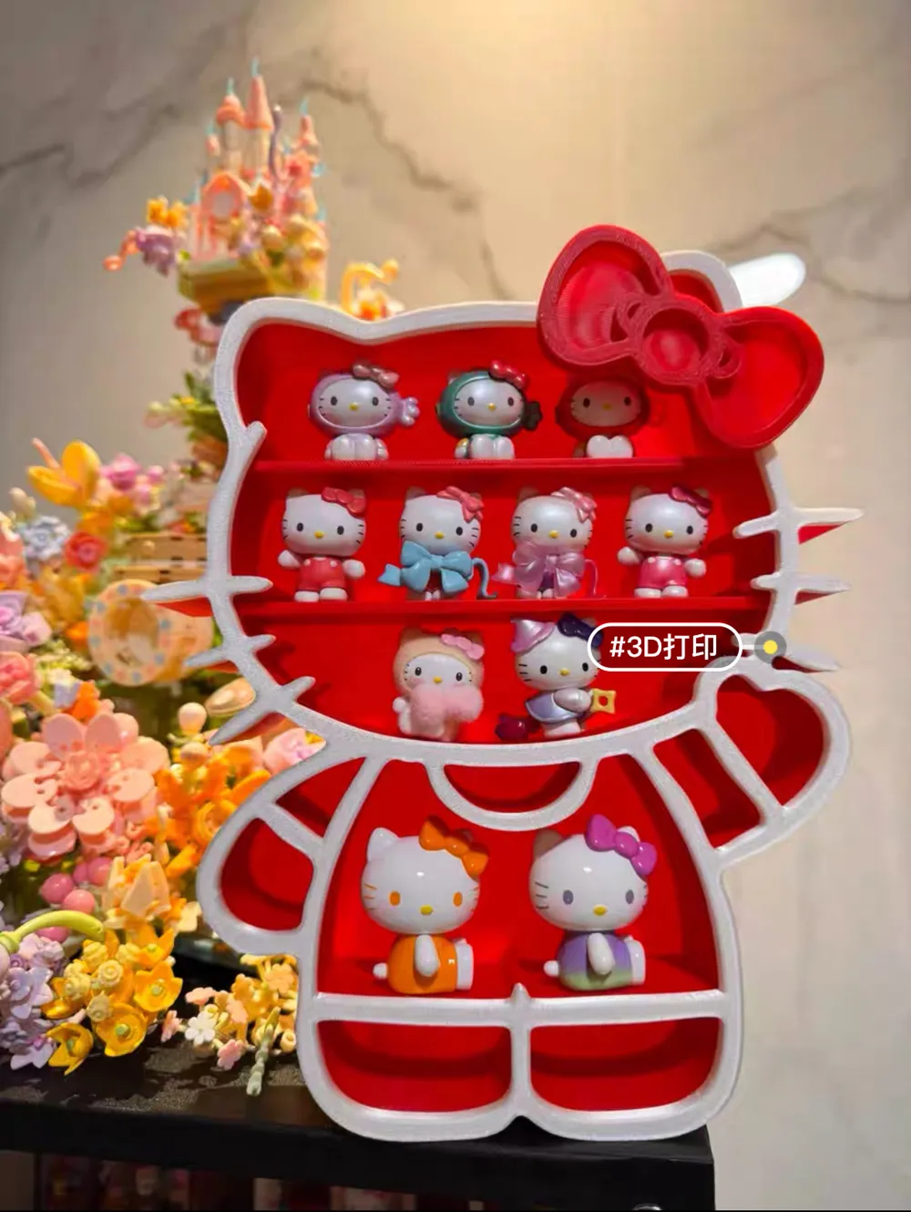Hello kitty shelf - Free 3D Print Model - MakerWorld