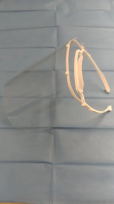 Face Shield/Visor frame for use with FFP /N95 mask