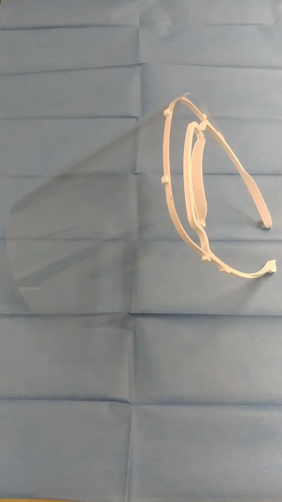 Face Shield/Visor frame for use with FFP /N95 mask