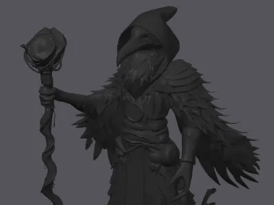 Kenku Artificer statue