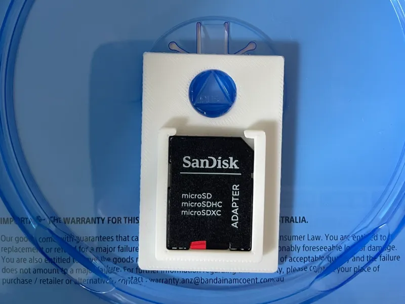 SD to CD/DVD/Game holder