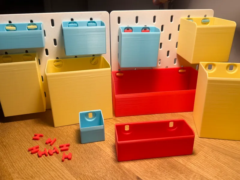 SKADIS Storage Bin Collection - 17 Optimized Sizes