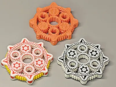 Fidget Compass Super Smooth Planetary Gear Fidget Spinner Compass fidget toy TA3 ...