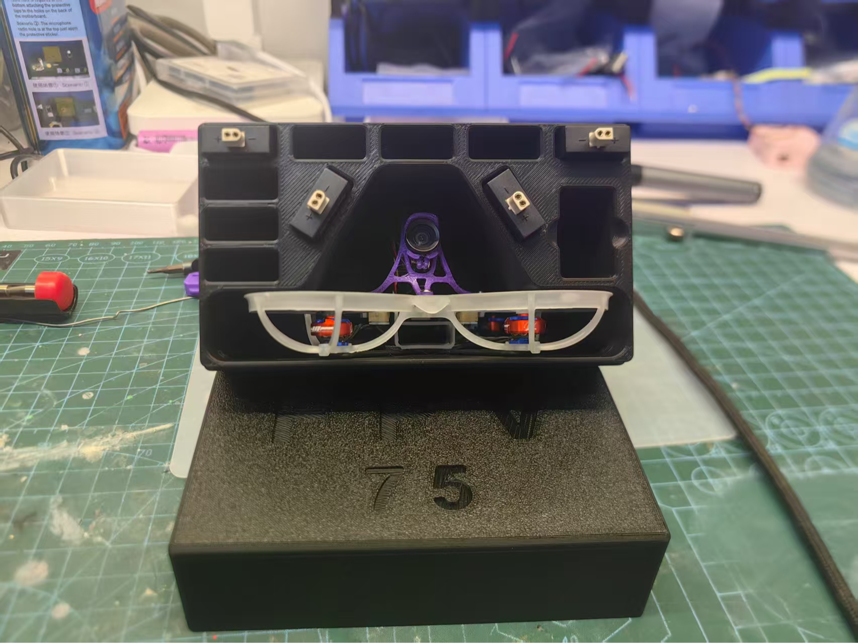 75mm Whoop Drone Storage Box for AIR75/air65 by 明黄色小团雀 MakerWorld ...