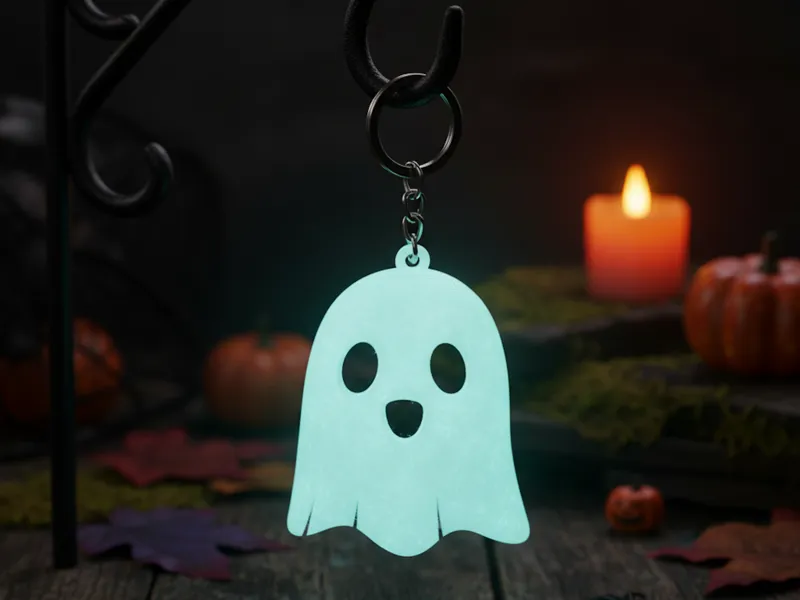 Spooky & Sweet Ghost Keychain