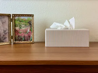 Ribbed Tissue box cover