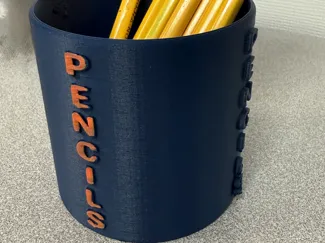 Pencil holder sample