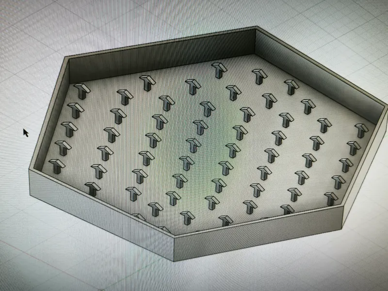 Hexagon mit z.b Deko Moos befüllbar