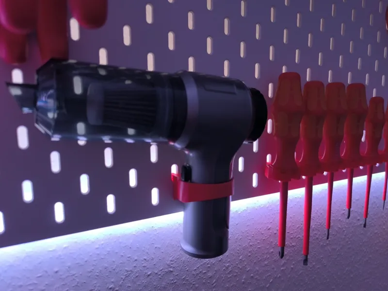 V2 Hand vacuum mount for Ikea skadis