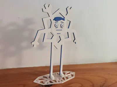 Denny the Snowflake figure from The Great North