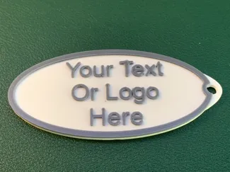Your Text Or Logo Here Keychain