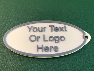 Your Text Or Logo Here Keychain