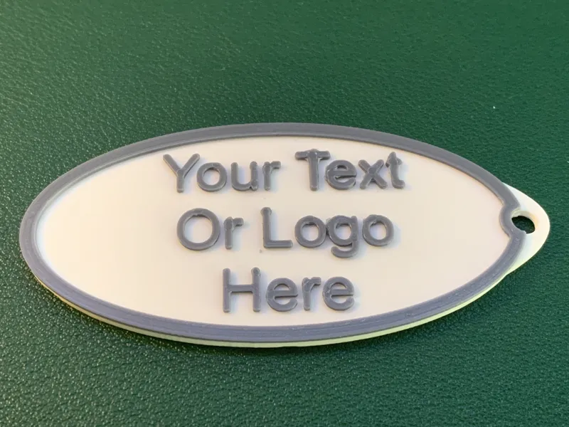 Your Text Or Logo Here Keychain