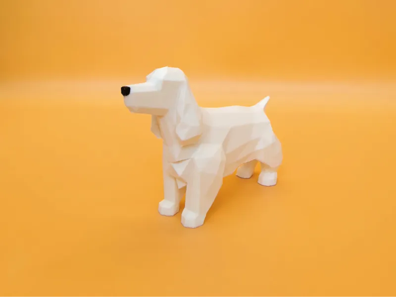 萌犬摆件|可卡犬 优秀的家庭伴侣犬