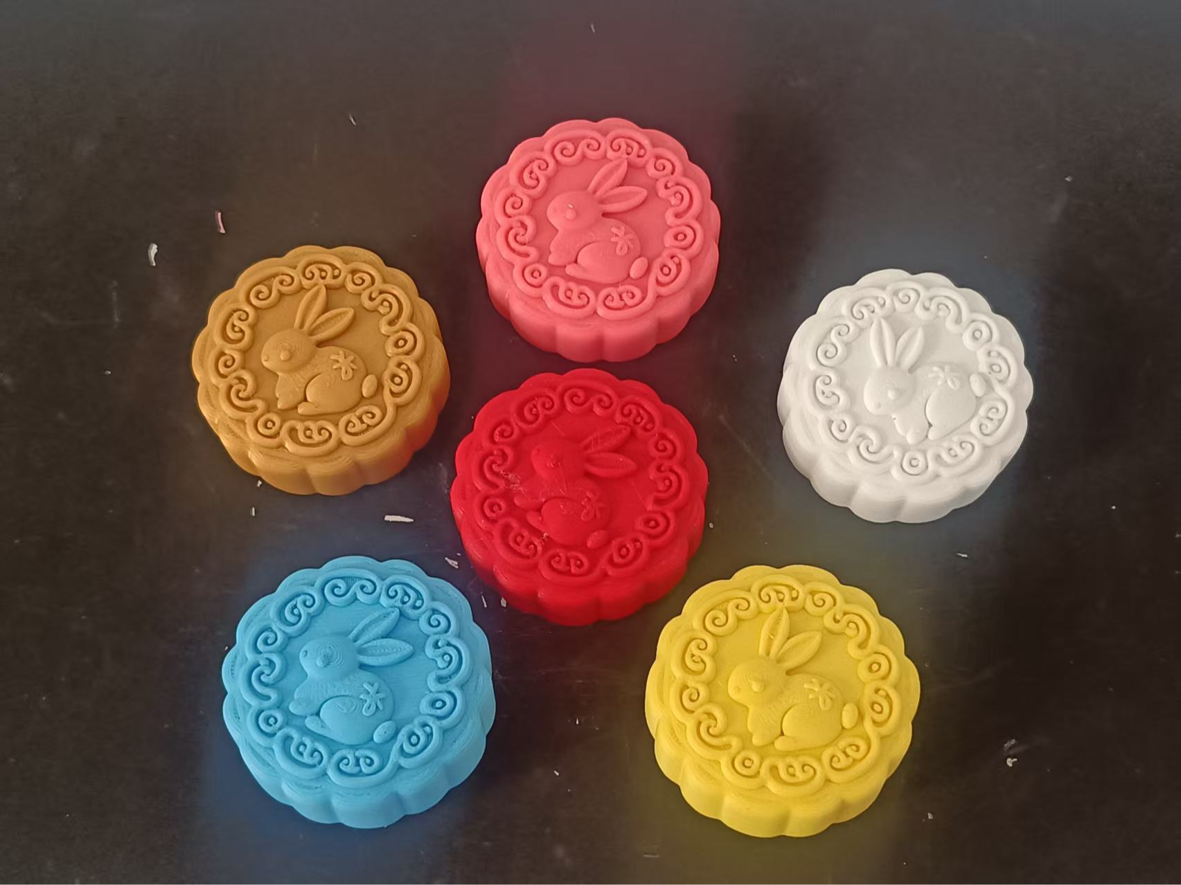 可爱玉兔月饼