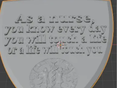 plaque for a nurse