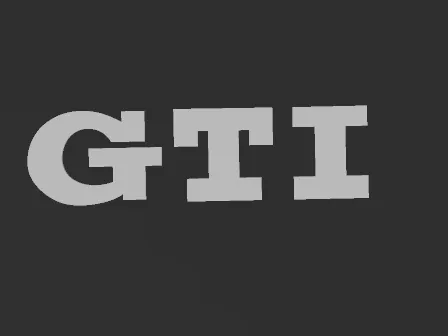 Volkswagen GTI Text Logo