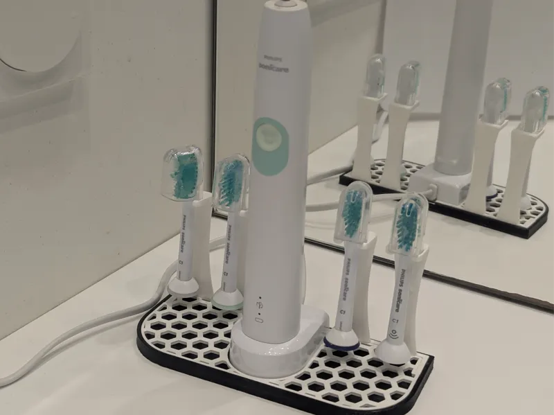 Philips Sonicare 4xBrush Head+Charger Stand/Holder