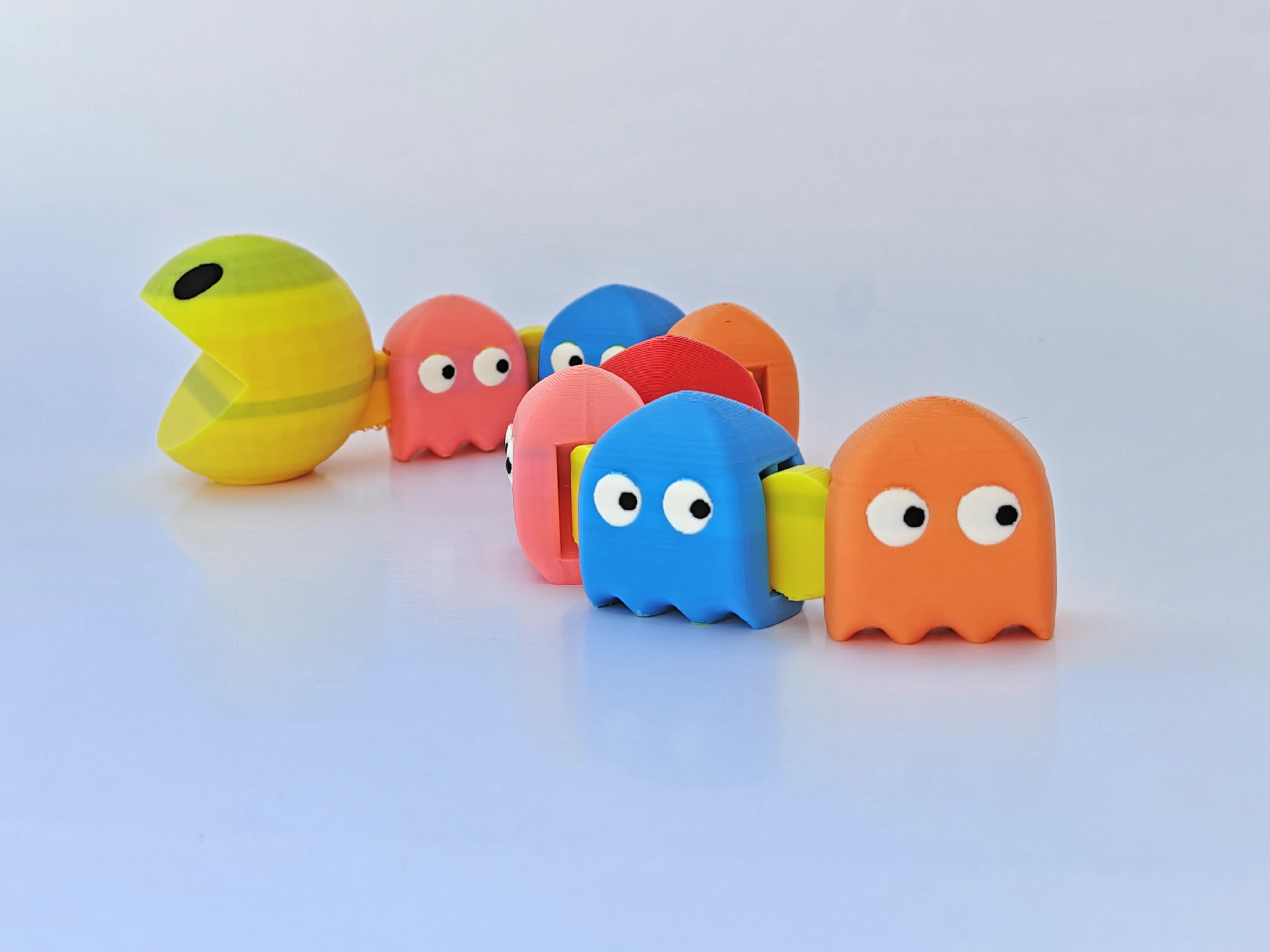 Articulating Pac-Man and Ghosts Dragon by im.jackharvest MakerWorld ...