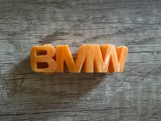 3D Model BMW E90 Flip Text 