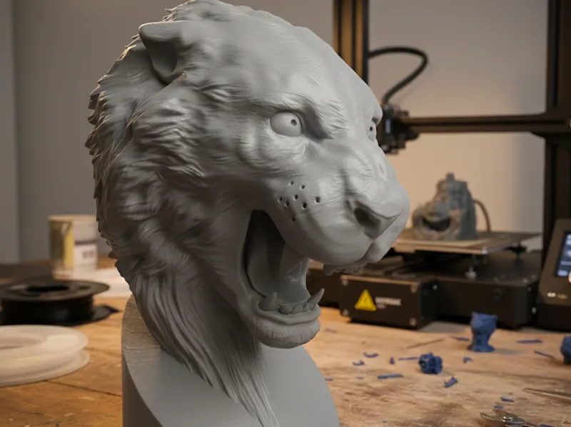 Tiger Bust
