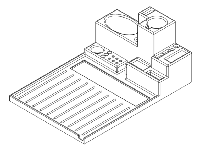3D打印小型简易移动工作站