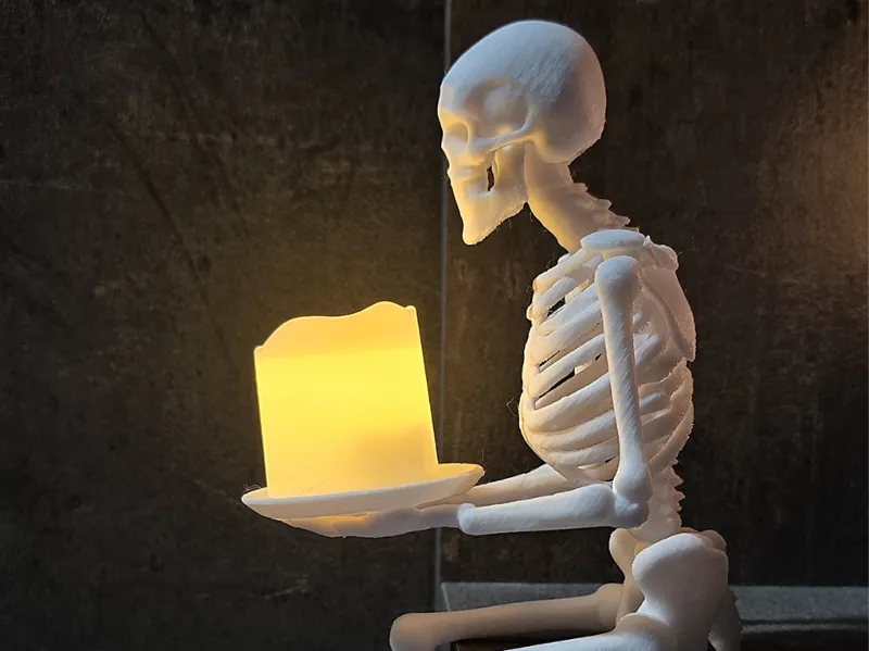 sitting skeleton